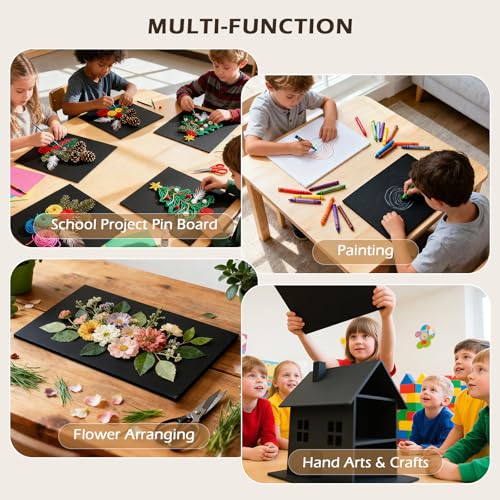 Golden State Art, Pack of 10, 3/16" Thick, 18x24 Black Foam Boards (18x24, Black) - color: Black, size: 18x24
