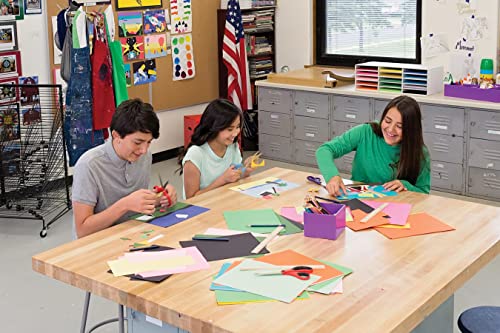 Classroom Keepers 9" x 12" Construction Paper Storage, 15-Slot, White, 9-3/8"H x 29-1/4"W x 12-7/8"D, 1 Unit - style: Holds 9"x 12" Paper
