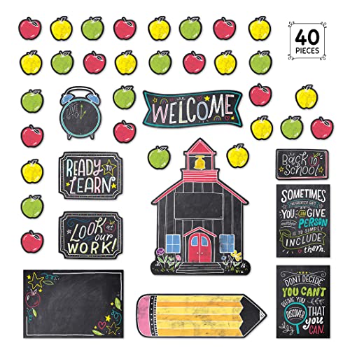 CTP Chalk It Up! School Time Fun Bulletin Board (Creative Teaching Press 10872) - color: Chalk It Up