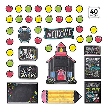 CTP Chalk It Up! School Time Fun Bulletin Board (Creative Teaching Press 10872) - color: Chalk It Up