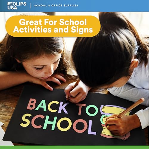 Poster Board Black Poster Paper 11x14 Black Poster Board Bulk Posteboard School Supplies (100 Pack) - size: 100 Pack
