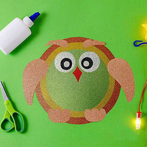 Simetufy Glitter Cardstock, 40 Sheets in 20 Colors, A4 Premium Cardstock for Cricut, Crafts and DIY Projects, Sparkly Paper for Card Making, 250 GSM