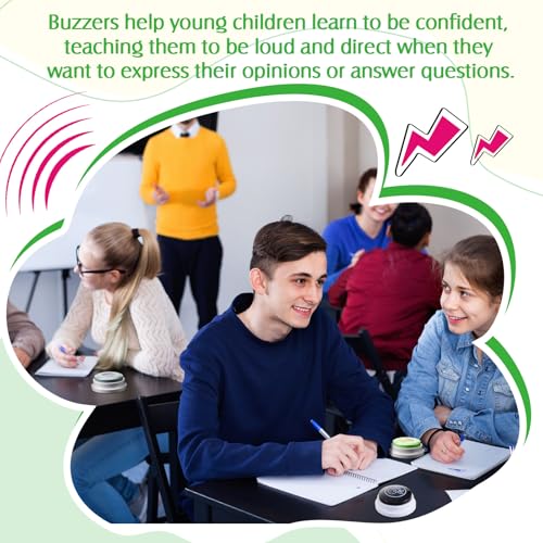 Syhood 8 Pcs Animal Sounds Buzzer for Trivia Games Answer Buzzers Feud Jeopardy Buzzer Button with Lights and Sounds for Party Game Show (Jungle and Farm Style) - style: Jungle and Farm Animal