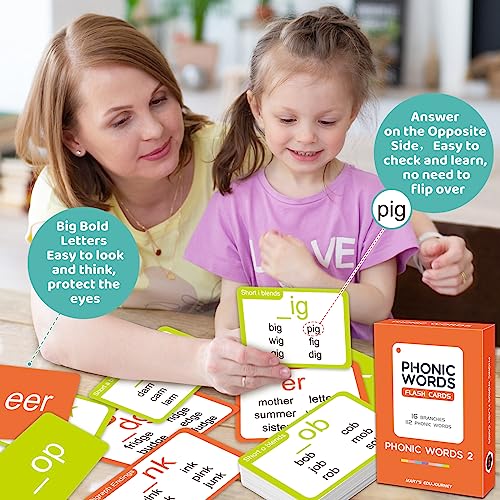 712 Sight Words/Phonics Flash Cards, Dolch & Fry High Frequency Site Words, Learn to Read CVC Blends, Short/Long Vowel Sounds, Flash Cards Games for PreK Kindergarten 1st 2nd 3rd Grade, Kids 4-10 - style: 712 Sight Words