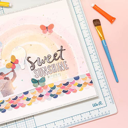 We R Memory Keepers, Glass Mat, 16 inches x 22 Inches, Heavy Duty, Perfect for Cutting, Paint Mixing, Scrapbooking, Crafts and More