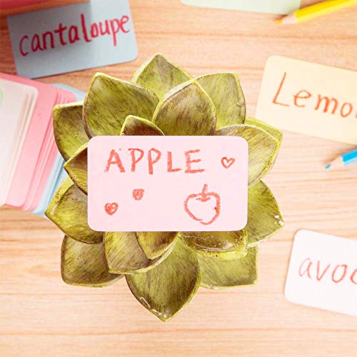 Blank Paper Message Card Business Cards Vocabulary Word Card Index Cards - About 100 pcs (Pastel) - color: Pastel/100PCS
