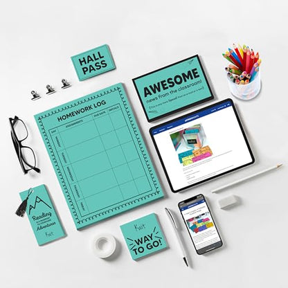 Astrobrights Punchy Pastel Cardstock, 8.5" x 11", 65 lb. Breezy Blue, 100 Sheets (91784)