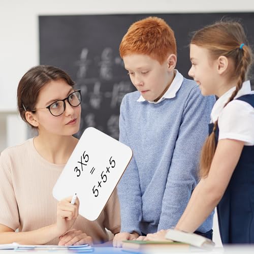3 Pack Small White Board Dry Erase 5x7 Inch Mini Whiteboard Small Dry Erase Board with Markers Erasers Double Sided Dry Erase Lapboards for Students Teachers School Supplies Meeting Voting (3)
