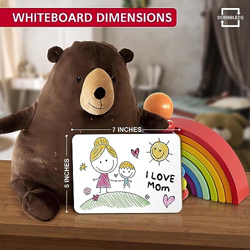 SCRIBBLEDO 5x7 Small Dry Erase Board, Mini Whiteboard for Students and Kids | Compact Double-Sided, Handheld Classroom Practice, Office Notes, Kitchen Lists, Daily Reminders, Easy to Clean Strong Durable - size: 5"W x 7"H