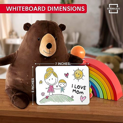 SCRIBBLEDO 5x7 Small Dry Erase Board, Mini Whiteboard for Students and Kids | Compact Double-Sided, Handheld Classroom Practice, Office Notes, Kitchen Lists, Daily Reminders, Easy to Clean Strong Durable - size: 5"W x 7"H
