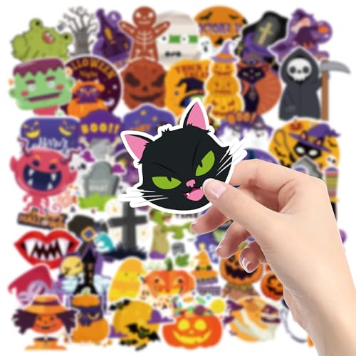 OHOME Halloween Stickers | 100 PCS Halloween Party Favors - Halloween Games Toys Gifts Party Supplies - Crafts Accessories Treats Bulk for Classroom - style: Halloween