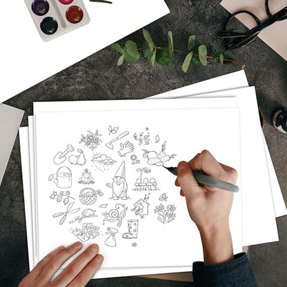 8.5'' x 11'' White Cardstock - 92lb Double-sided Cover Card Stock Heavyweight Paper Perfect for Scrapbooking, Crafts, Business Cards 25 Sheets 250gsm UAP13WH - color: White/250gsm, size: 8.5x11inch/25Sheets