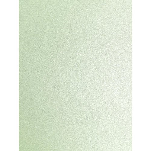 Syntego Fresh Mint Green Pearlescent A4 Decorative Cardstock - 290gsm Double Sided 10 Sheets - Colored Cardstock for Crafting and Projects - Ideal for Card Making
