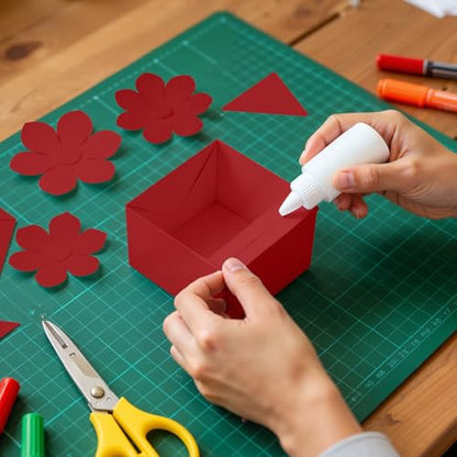 40 Sheets Red Cardstock 8.5 x 11 Premium Weight 200gsm Card Stock Printer Paper DIY Crafts School Supplies Construction Paper Invitation Greeting Cards - color: Red 40 Sheets, size: 40 Sheets