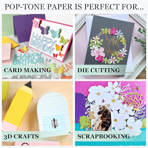 Cardstock Warehouse Pop-Tone Wild Cherry Red Cardstock Paper - 25 Sheets, 12 x 12" - 65 lb / 175 GSM Premium Red Card Stock for Die-cutting, Crafts, Scrapbooking, Card Making and DIY Projects - color: Wild Cherry Red