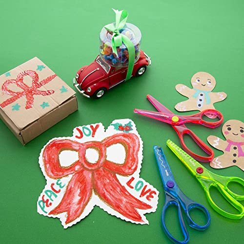 BAZIC Products 5 1/2 in Kids Safety Rounded Tip Scissors, 2 Count, Safety Plastic Blades, Comfort-Handle Scissors, Case of 144 - size: 144-Pack