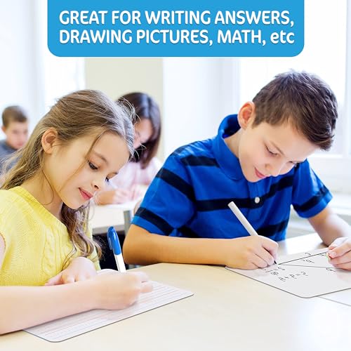 10 Pack 9x12 Small White Board for Students - Small Dry Erase Boards - Double Sided Mini Whiteboard - Smal Whiteboards Lapboards - Personal Dry Erase Board Kids - Mini White Boards for Classroom - size: 10 Pack, style: Blanked