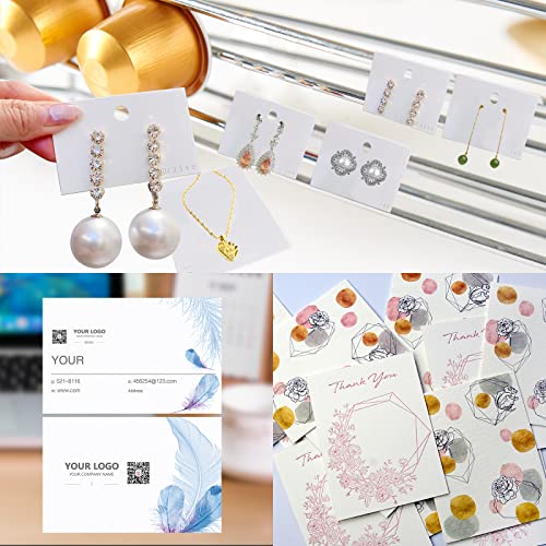 100 Sheets White Cardstock 8.5 x 11 Certificate Paper, Goefun White Card Stock Printer Paper for Invitations, Menus, Wedding, DIY Cards - color: white