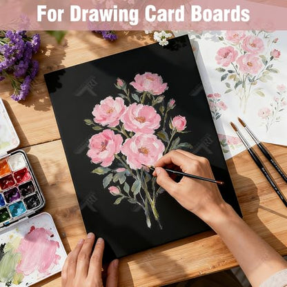 Golden State Art, Acid Free 5 Pack 24x36 Black Boards Foam Core Poster Board, 3/16'' Thick Polystyrene Foam Sheet for Projects, Mounting, Crafts, Art and Presentations