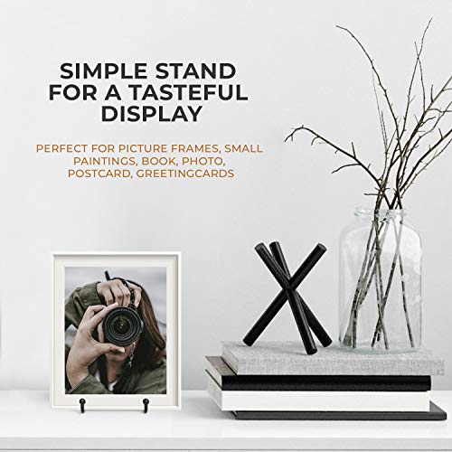 TR-LIFE Plate Stands for Display - 3 Inch Plate Holder Display Stand + Metal Frame Holder Stand for Picture, Decorative Plate, Book, Photo Easel (2 Pack) - size: 3 Inch