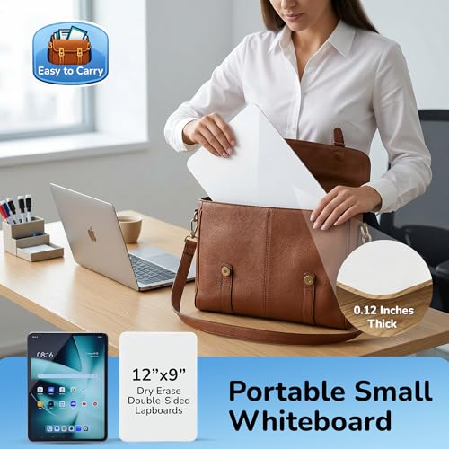 26 Pack Dry Erase Lapboards 12" x 9" - Double Sided Small Dry Erase Boards with 26 Markers & Erasers - Bulk Mini White Boards for Students, Kids, Teachers & School - Classroom Whiteboard Supplies