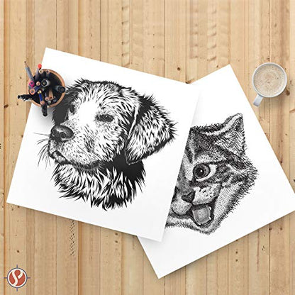 11" x 11" Square Cardstock | 80lb Cover White Thick Card Stock Paper - Smooth Finish | For Scrapbooking, Arts and Crafts, Wedding Invitations, Business Cards | 50 Cards Per Pack