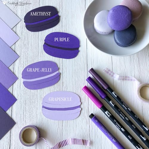 Cardstock Warehouse Colorplan Dark Amethyst Purple Cardstock Paper – 25 Sheets, 8.5 x 11" – 100 lb. / 270 GSM Premium Matte Cover Cardstock for Invitations, Card Making, Scrapbooking & DIY Projects - color: Amethyst