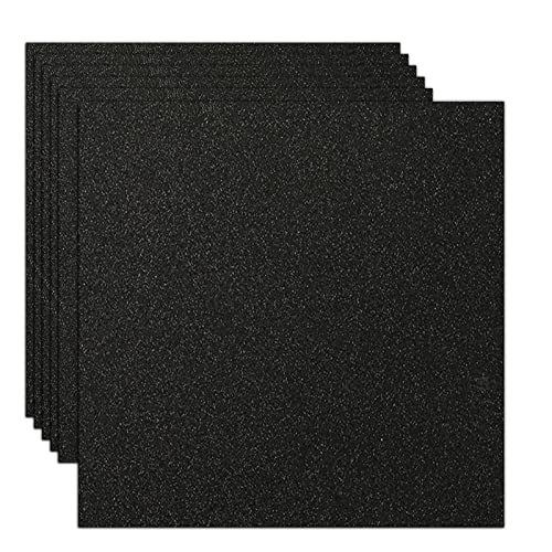 Rramorrra Black Glitter Cardstock Paper 12" x 12" 15 Sheets 350gsm/130lb Heavyweight Premium Black Sparkly Construction Paper for Cricut Machine, Graduation Cap Decorations, Halloween, Scrapbooking - color: Black