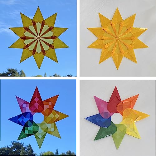Translucent Wax Paper, Kite Paper, Glassine Papers. Suitable for Making Window Stars, Waldorf Stars (Classic, 6 x 6 inch) - color: Classic, 6 x 6 inch