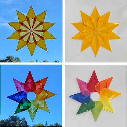 Translucent Wax Paper, Kite Paper, Glassine Papers. Suitable for Making Window Stars, Waldorf Stars (Classic, 6 x 6 inch) - color: Classic, 6 x 6 inch