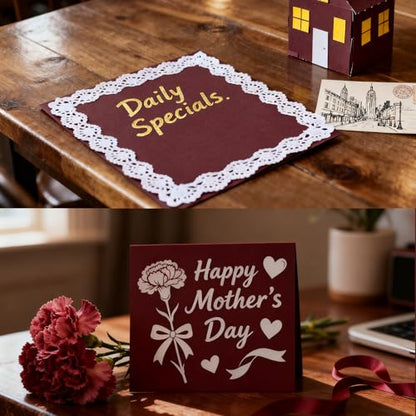 100 Sheets 65lb WineRed Cardstock, 8.5" x 11", Printer WineRed Paper for DIY Craft Card Making Blank Invitation Paper Holiday Paper, 65LB Cover 180 GSM - color: WineRed, size: 65lb-100sheets