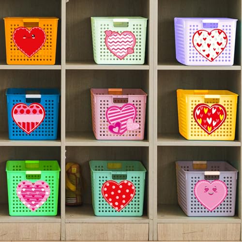 Fancy Land 90PCS Valentine’s Day Cutouts Paper Heart Cutouts for Classroom Bulletin Board Decorations