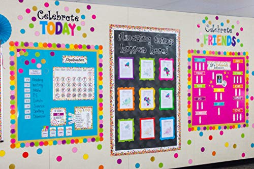 Teacher Confetti Circles Die-Cut Border Trim