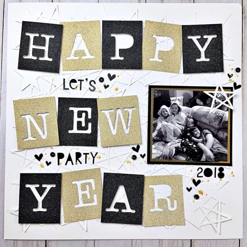 Cardstock Warehouse Sparkle Gold Touch Glitter - 8.5 x 11" - 16 Pt. / 280 Gsm Premium Cardstock Paper - 10 Sheets - color: Gold Touch, size: 8.5 x 11 - 10 Sheets