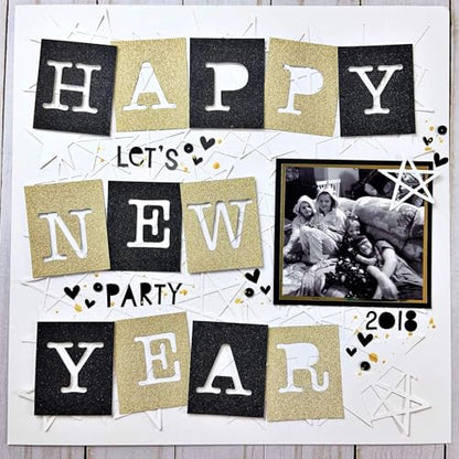 Cardstock Warehouse Sparkle Gold Touch Glitter - 8.5 x 11" - 16 Pt. / 280 Gsm Premium Cardstock Paper - 10 Sheets - color: Gold Touch, size: 8.5 x 11 - 10 Sheets