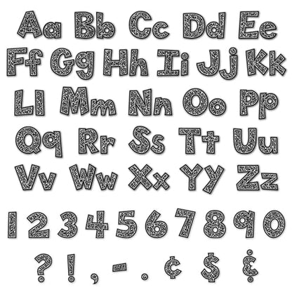Teacher Created Resources Composition 4" Fun Font Letters Combo Pack (TCR9328)