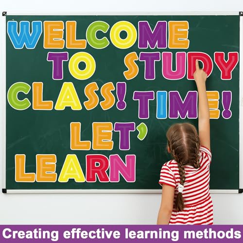 150PCS Large 7" Font Bulletin Board Letters and Punctuation Set, Colorful Classroom Alphabet Cutout for Bulletin Board Display Home School Educational Tool A Great Helper to Inspire Students' Learning - style: Third Dimension