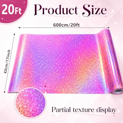 Pastel Pink Iridescent Bulletin Board Paper Roll,17" x20 Ft Bulletin Board Background Paper Roll,Fade Resistant Wrinkle Resistant Poster DIY Crafts Paper Glitter Wallpaper Classroom Office Home Dec - color: Pinik
