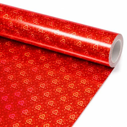 Red Iridescent Bulletin Board Paper Roll,17"x20 Ft Bulletin Board Background Paper Roll,Fade Resistant Wrinkle Resistant Poster DIY Crafts Papers Glitter Wallpaper Classroom Office Home Dec - color: red