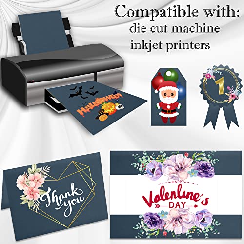 24 sheets Navy Blue Cardstock Paper 8.5 x 11 Inches for DIY Cards, Invitations, Scrapbooking and Other Crafts(250gsm/92lb) - color: Navy Blue
