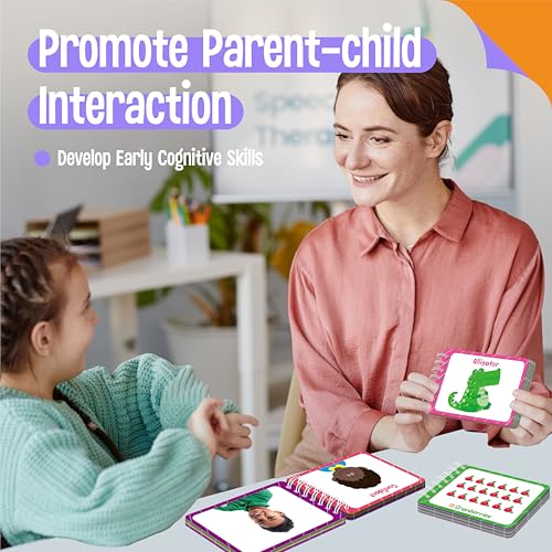 4 Preschool Learning Flipbooks, 96PCS Double Sided Printed Cards Set, Alphabet Letter A-Z, Number 1-20, Feelings and Emotions, Shapes and Colors Mini Board Books Set Early Educational Tool for Kids - style: Letter/Number