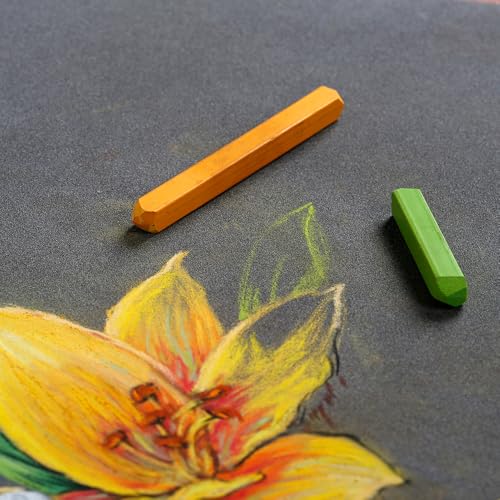 Clairefontaine 96050C PastelMat Pastel Card Pad No6, 360 g, 30 x 40 cm, 12 Sheets - Anthracite - size: 30 x 40 cm, style: Card Pad No 6
