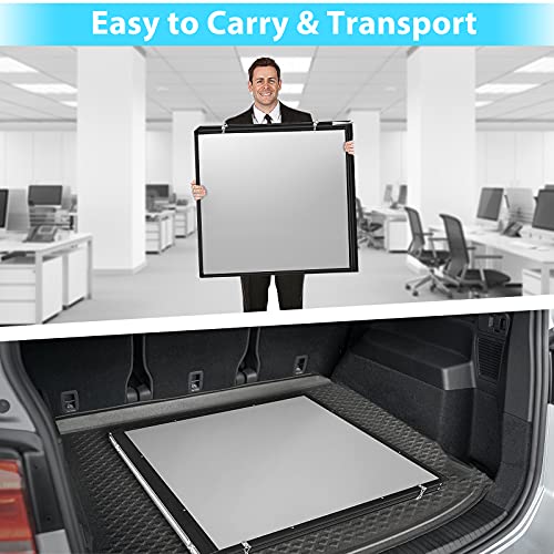 White Board Dry Erase 72x40, Large Magnetic Whiteboard Maxtek Dry Erase Boards for Wall, Aluminum Presentation Wall-Mounted Marker Board with a Long Pen Tray for School, Classroom, Office & Home - size: 72"W x 40"H, style: Style A