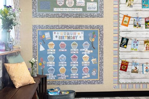 Teacher Created Resources Cottage Blue Better Than Paper® Bulletin Board Roll (TCR77911) (Pack of 2) - size: 48" x 144" (Pack of 2)