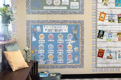 Teacher Created Resources Cottage Blue Better Than Paper® Bulletin Board Roll (TCR77911) (Pack of 2) - size: 48" x 144" (Pack of 2)