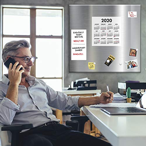 Magnet and Message Board | Jumbo 30 x 35 x 0.7 Inch Magnet and Message Board | Mountable Steel Bulletin Board - size: 30"W x 35"H