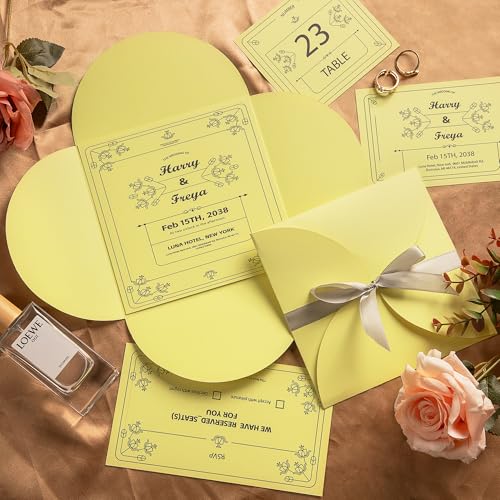 20 Sheets Light Yellow Cardstock 12" x 12" Card Stock 250gsm/92lb Thick Construction Paper for Cricut, Scrapbook, Crafts, Card Making UAP34LY20 - color: Light Yellow