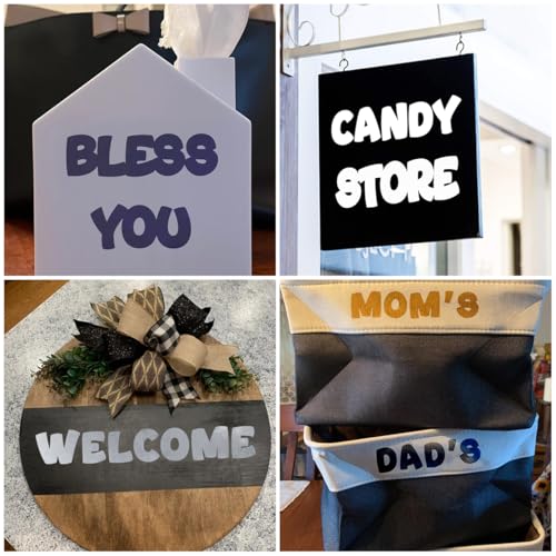 5 Inch Letter Stencils for Painting - 42 Pack Alphabet Letter and Number Stencil Templates with Signs for Painting, Reusable Letters and Numbers Stencils for Chalkboard Wood Signs & Wall Art - size: 5 Inch