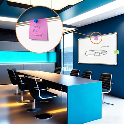 Large Magnetic White Board for Wall,Aluminum & Cork Strip Frame Whiteboard for Office,Presentation Dry Erase Board Wall Mount,Large Whiteboard for School Classroom Huge Whiteboards (48" W x 36" H) - size: 48"W x 36"H