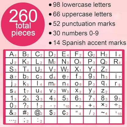 260pcs Bulletin Board Letters Valentine’s Day Bulletin Decorations Alphabet Numbers Letters Combo Pack Set Bulletin Board Block Accents Cutouts for Classroom Students Kids - style: Valentine’s Day